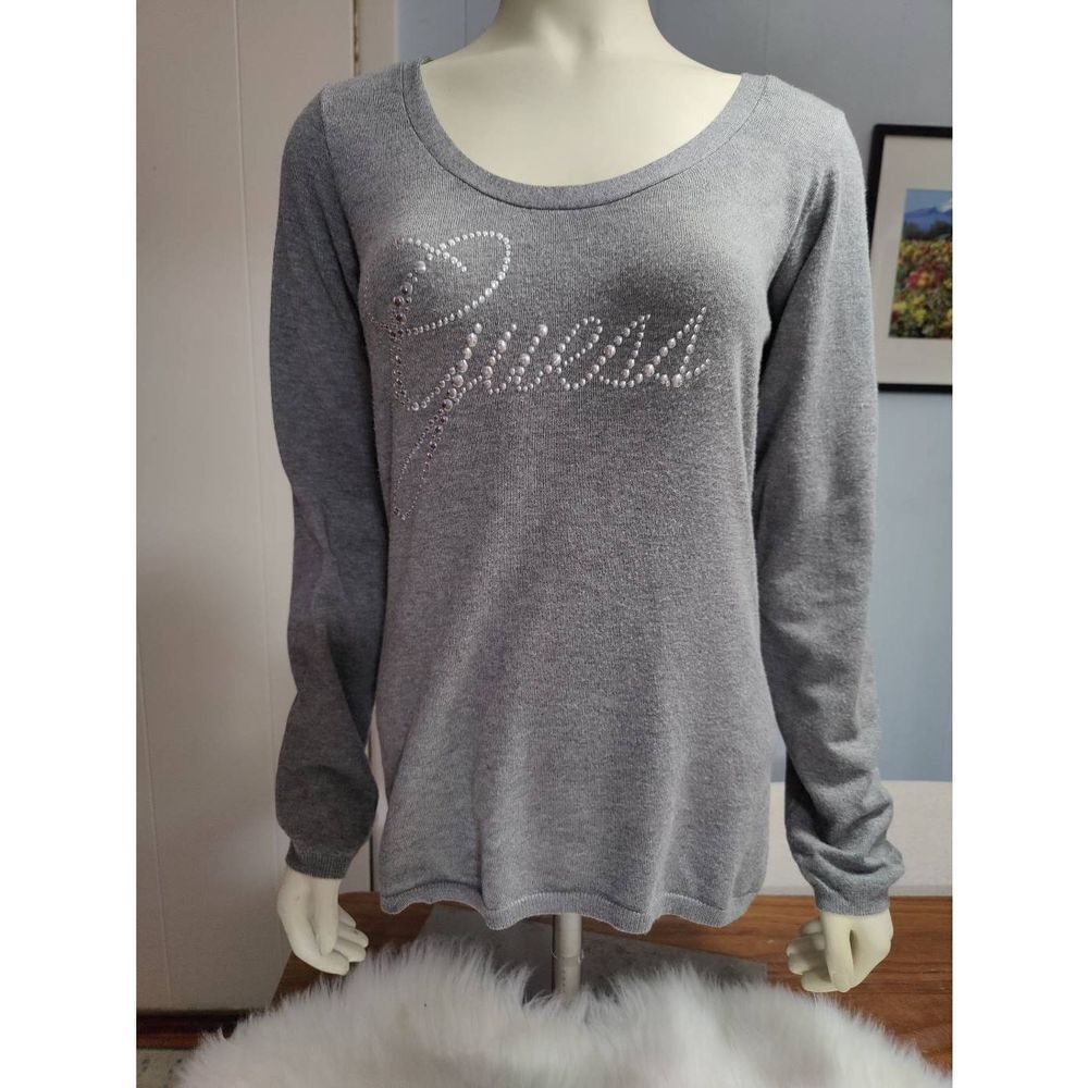 Guess Long Sleeve Sweater with Strappy Back
